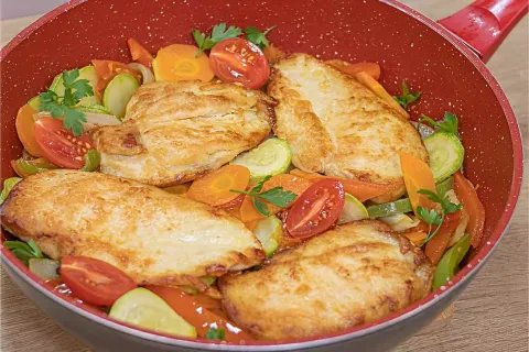 Peito de frango suculento bem temperadinho e delicioso para 