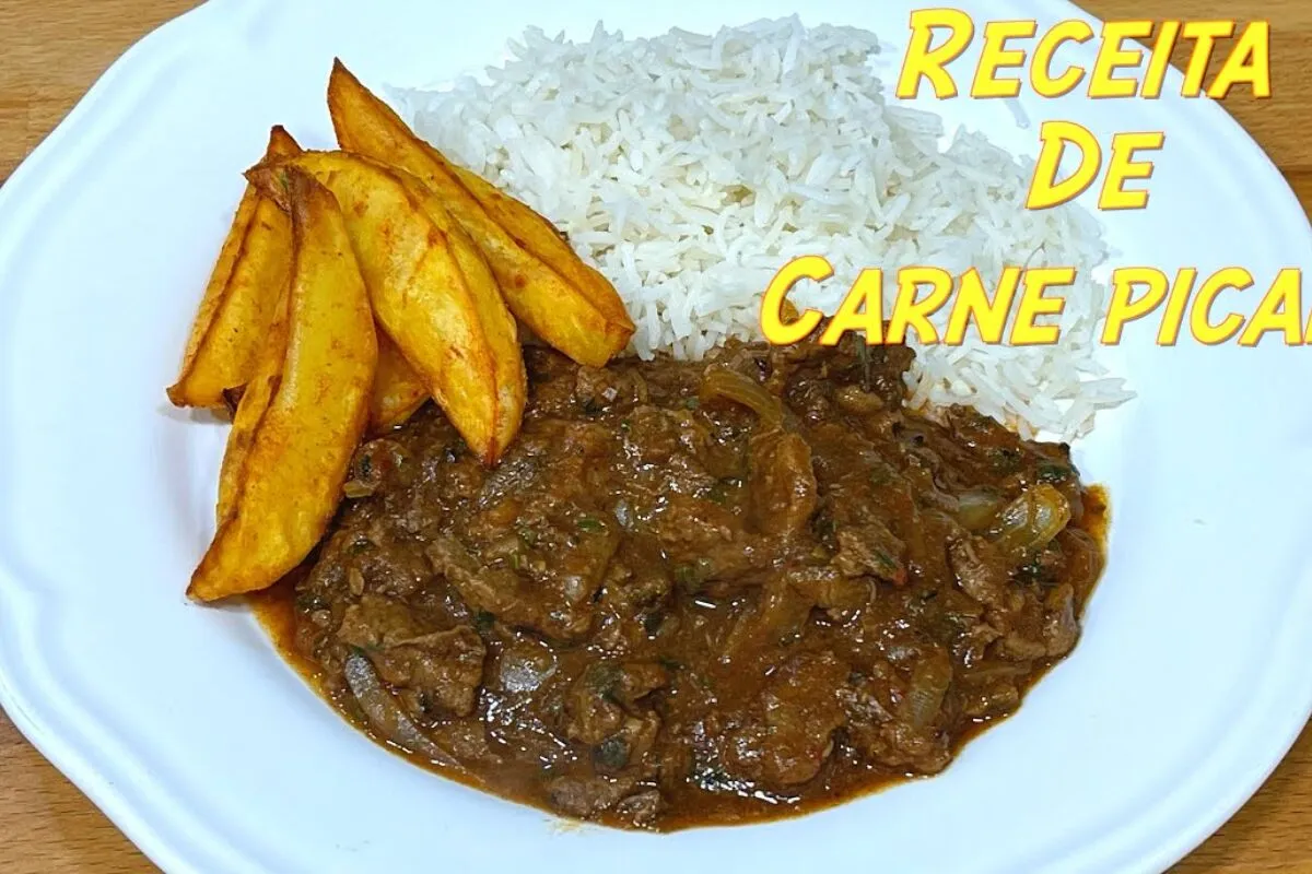 Picadinho de carne com molho suculento igual de restaurante