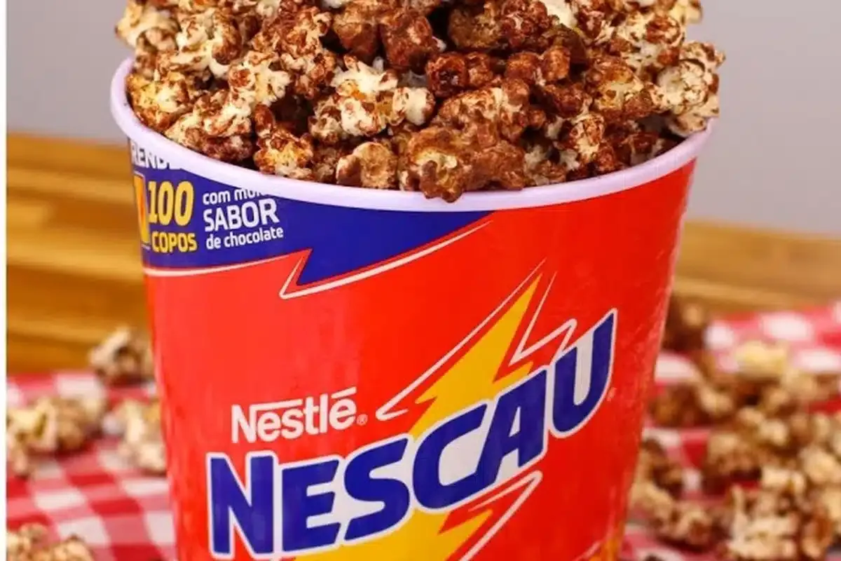 Pipoca de nescau: ótima para o lanche das crianças nesta fol