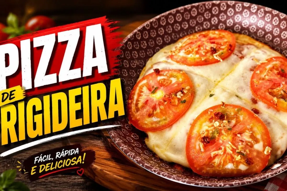Pizza de frigideira super rápida e fácil de fazer sem sujar
