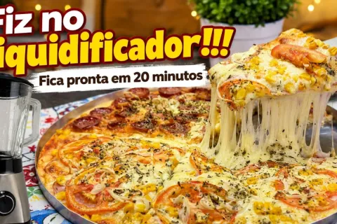 Pizza de liquidificador: uma massa caseira leve, econômica e