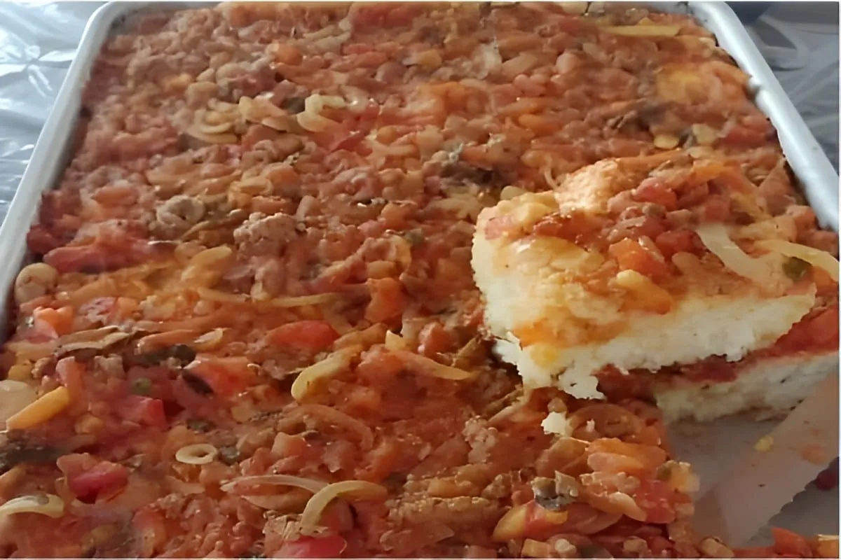 Pizza de sardinha com uma massa prática de fazer e fofinha r