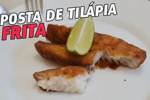 Posta de tilápia frita bem sequinha e crocante, para você pr