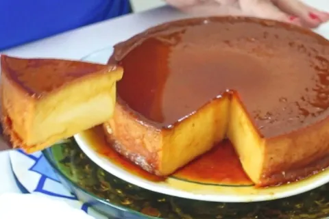 Pudim cremoso de restaurante: esse fica mais cremoso que o d