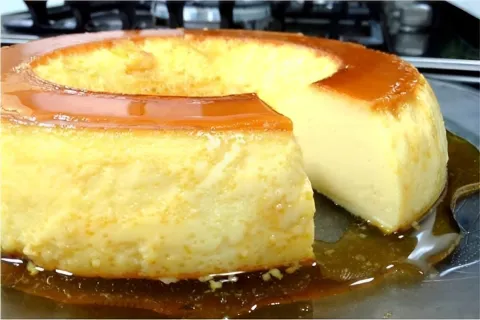 Pudim de 3 ingredientes sem ovos e forno basta bater os ingr