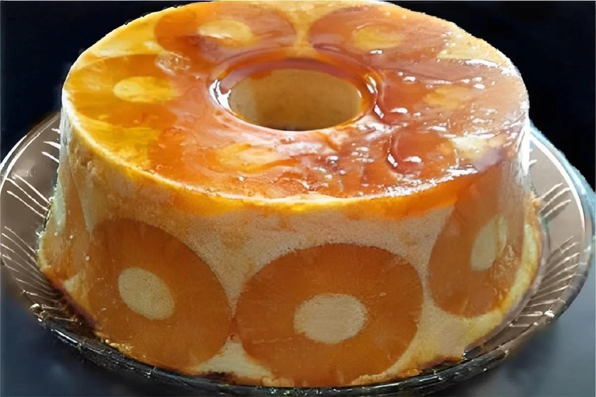 Pudim de abacaxi invertido um pudim saboroso e refrescante p