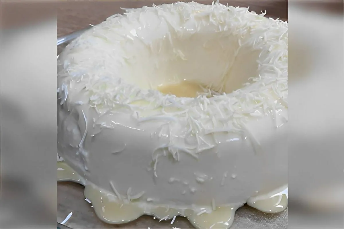 Pudim de coco delicioso uma sobremesa que não vai ao forno e