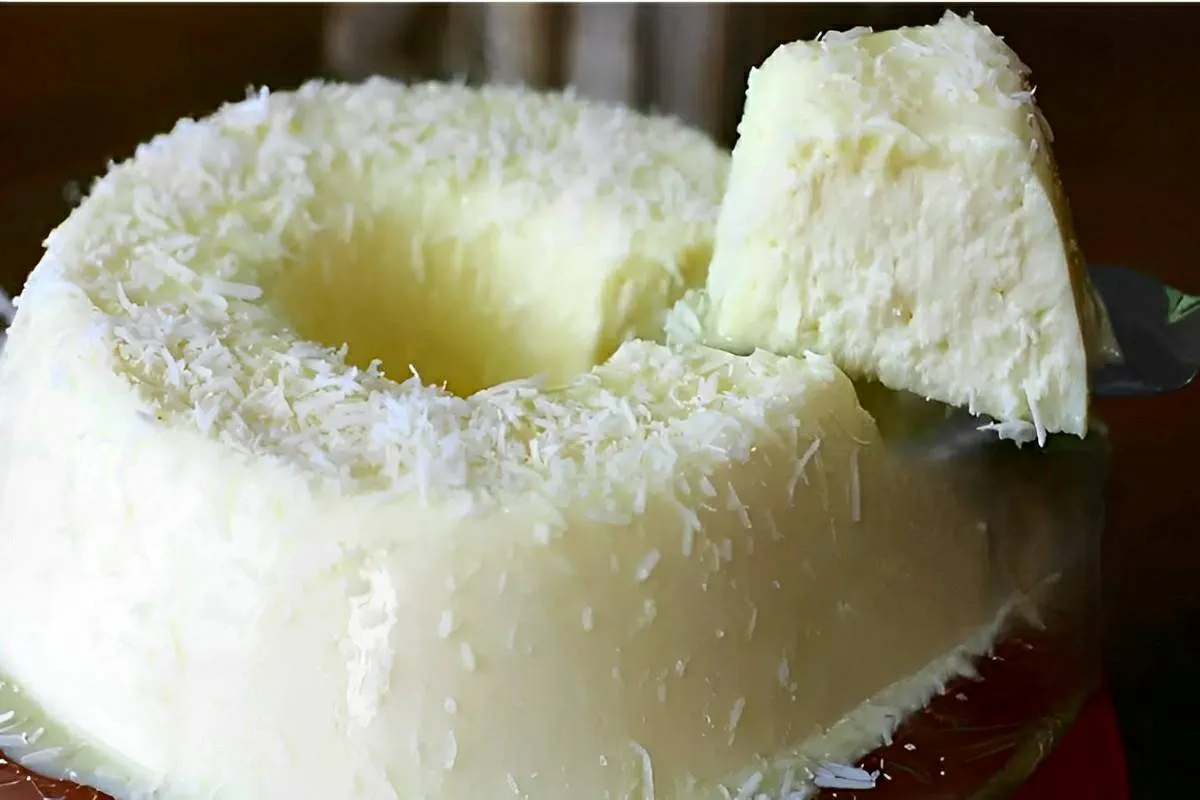 Pudim de coco simples e prático perfeito para a sua ceia ou