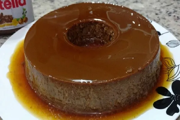 Pudim de Leite Condensado com Nutella