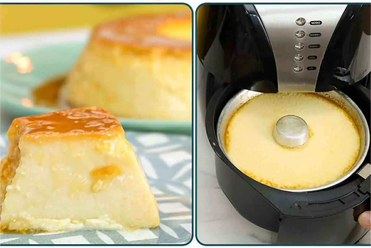Pudim de leite na AirFryer muito fácil e rápido de preparar