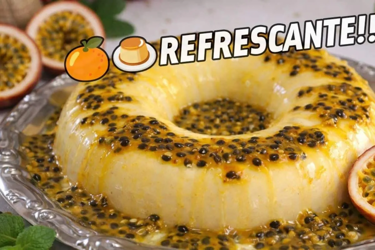 Pudim de maracujá, uma sobremesa cremosa que não precisa de