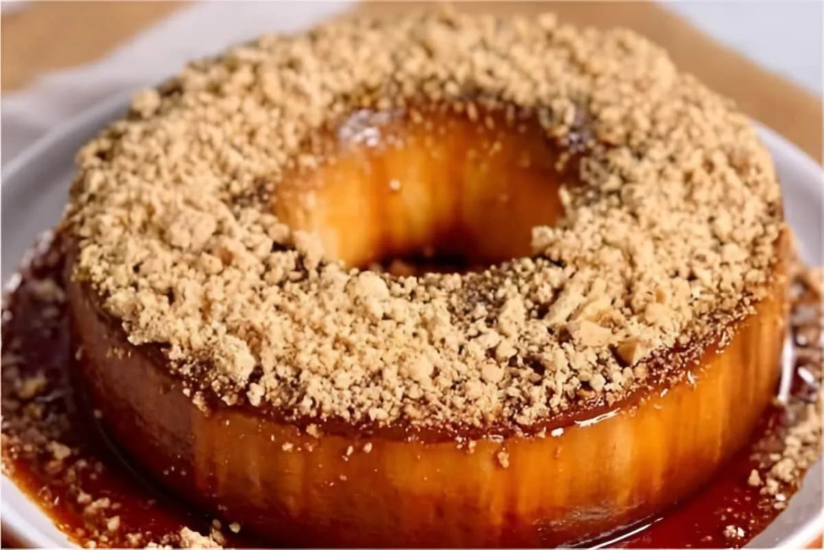 Pudim de paçoca com leite moça uma sobremesa fácil e delicio