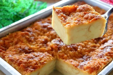 Pudim de pão fácil e rápido, uma sobremesa deliciosa que vai