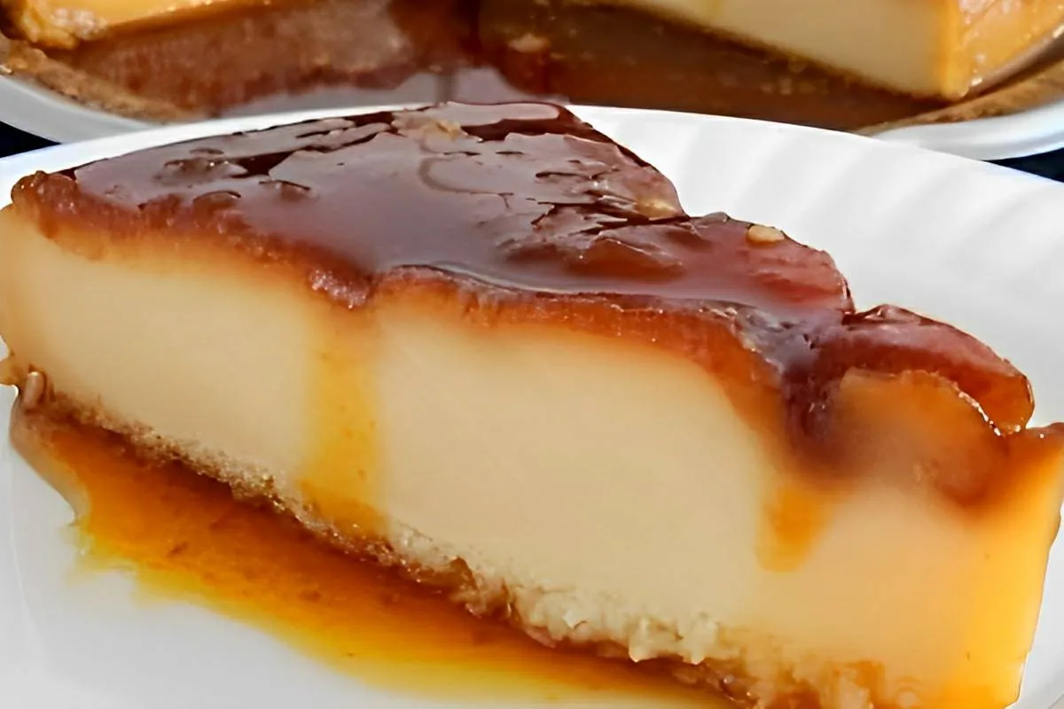 Pudim engana visita feito com um ingrediente secreto muito s