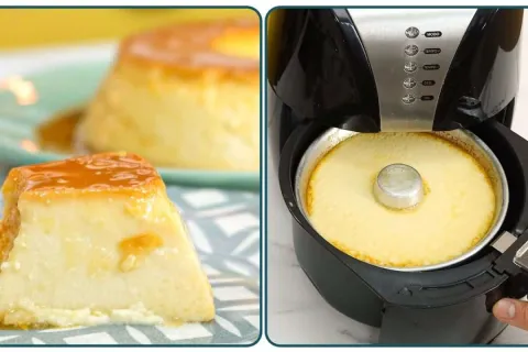 Pudim na Air Fryer: pudim de leite que fica cremoso, receita
