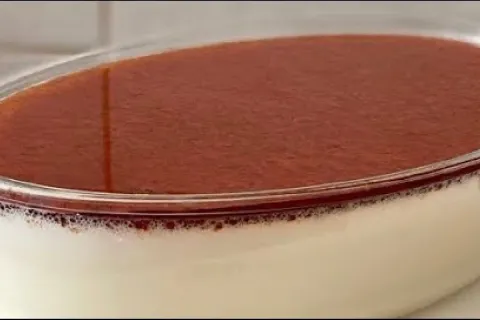 Pudim na travessa super rápido de fazer e nem de forno preci