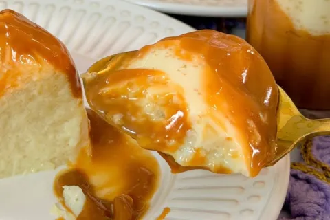 Pudim sem forno e feito sem gelatina, pronto em 20 minutinho