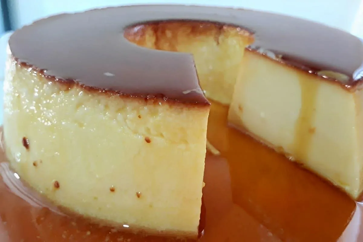 Pudim sem leite condensado cremoso e delicioso a sobremesa p