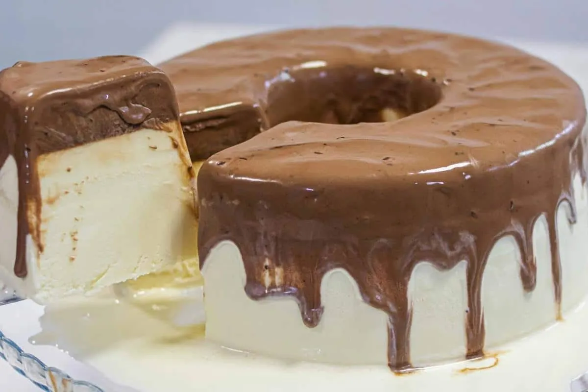 Pudim sorvetão bem cremoso e refrescante: ótima opção para s