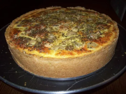 Quiche de Frango com Palmito