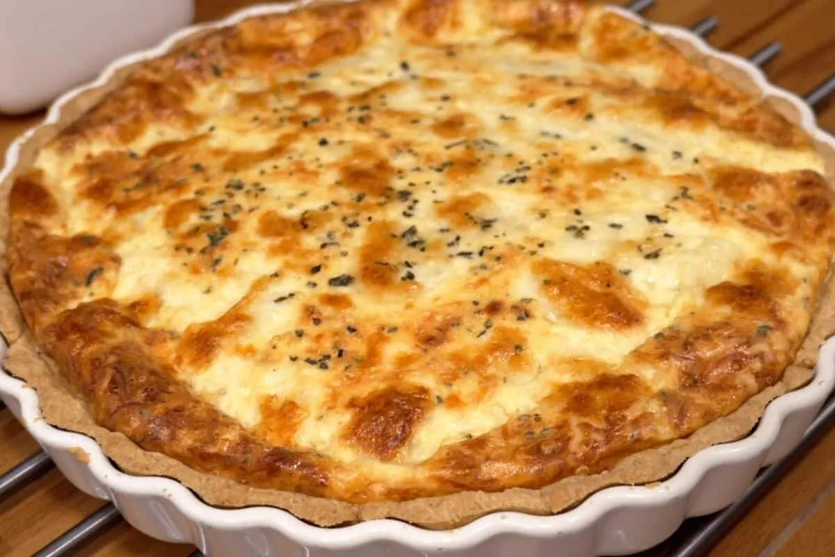Quiche de queijo, uma receita clássica e muito suculenta par