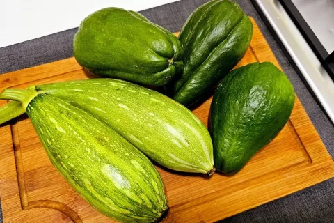 Receita de chuchu que aprendi a fazer para o almoço e adorei
