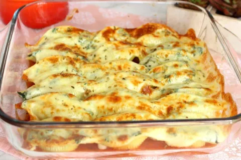 Receita de conchiglione com creme de espinafre: um almoço so