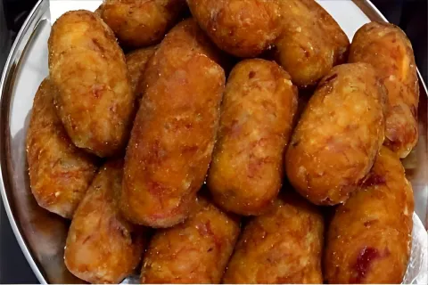 Receita de croquete um salgado simples e fácil de preparar e