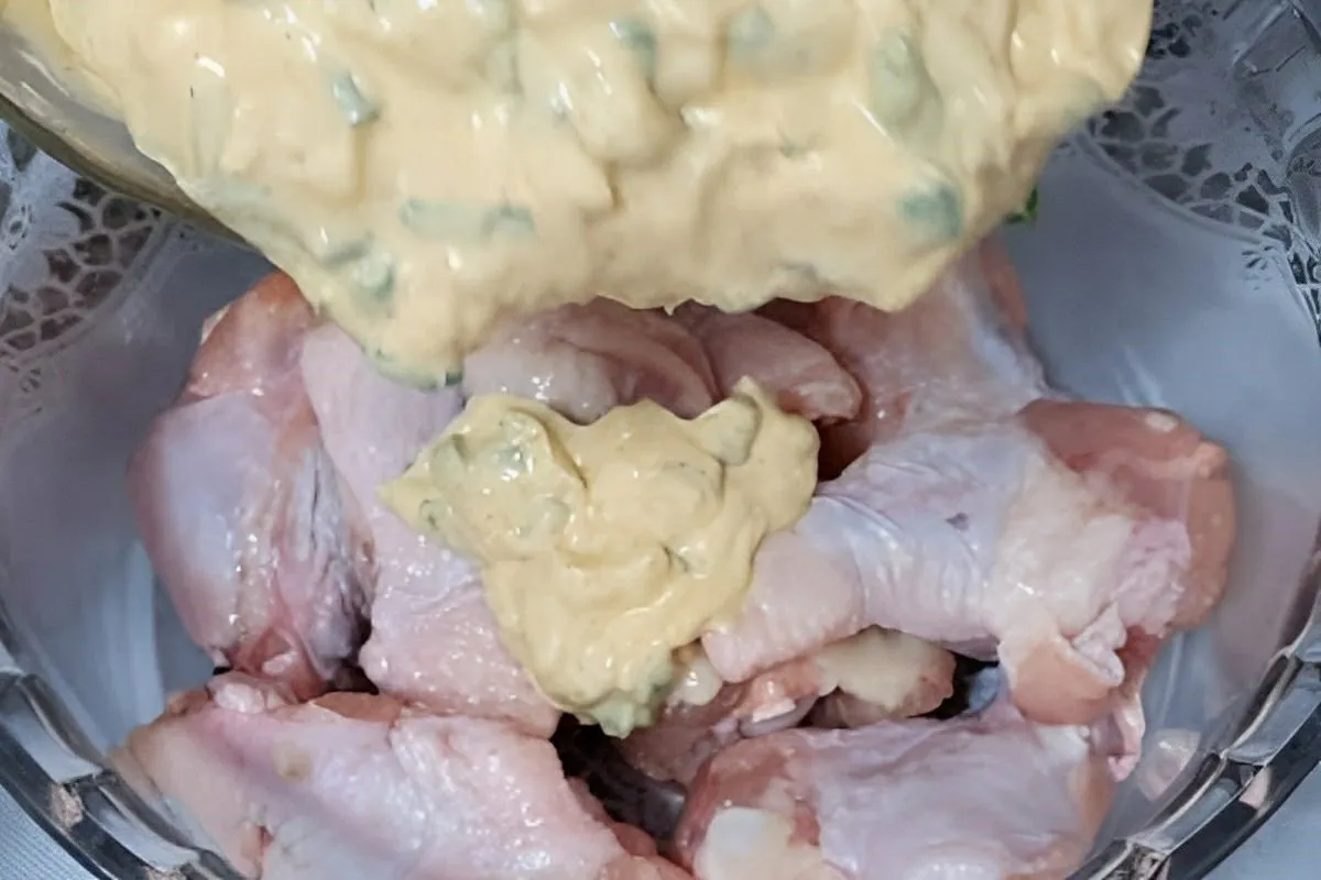 Receita de frango assado com mostarda e maionese um sabor in