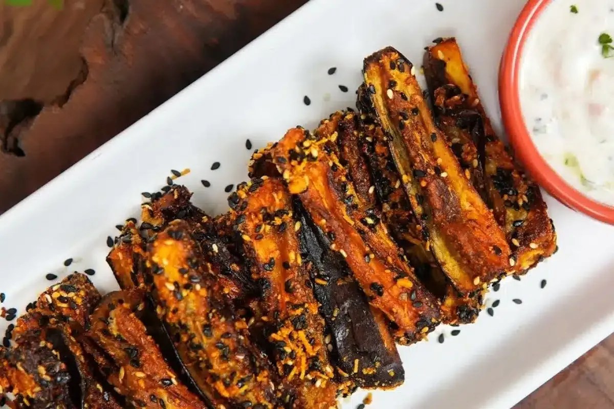 Receita de palitos de berinjela com molho que você vai adora