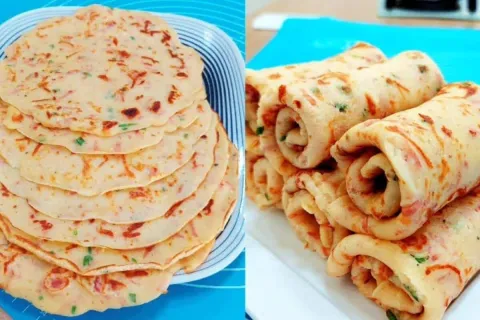 Receita de panqueca recheada que você nunca viu igual e gost