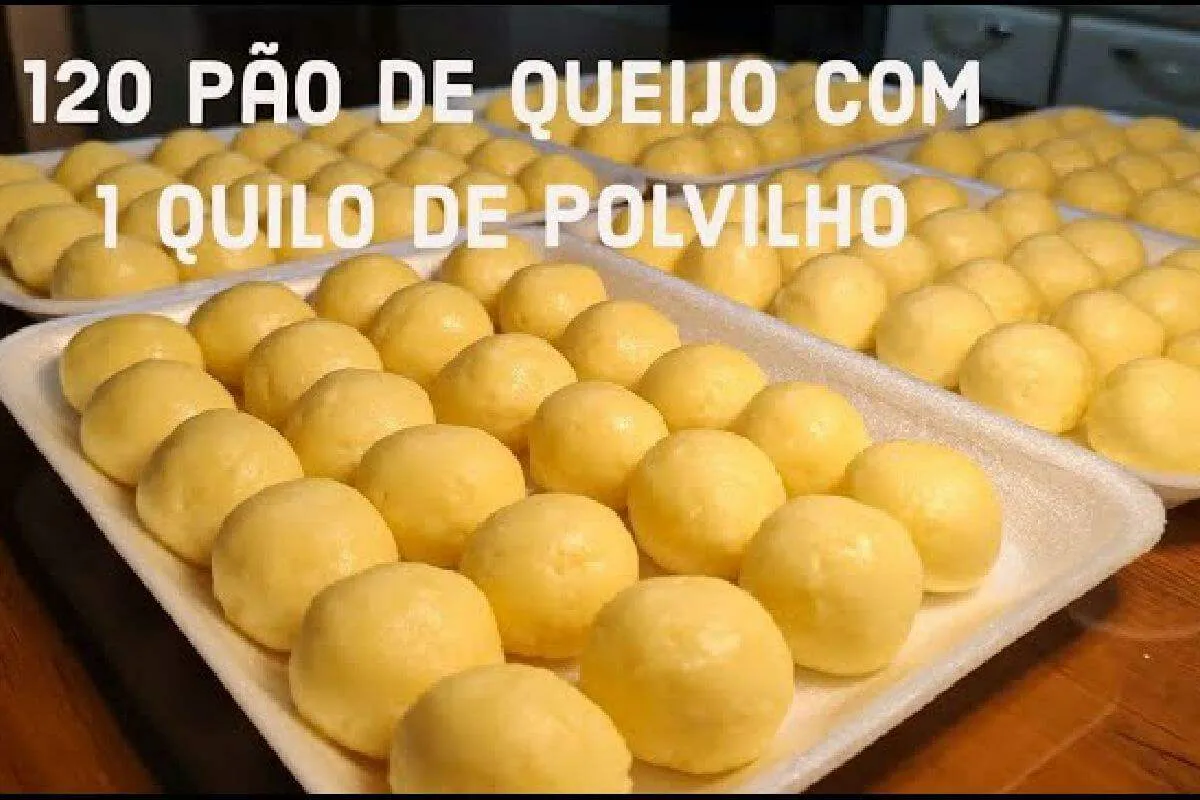 Receita de pão de queijo que rende bastante e fica perfeito