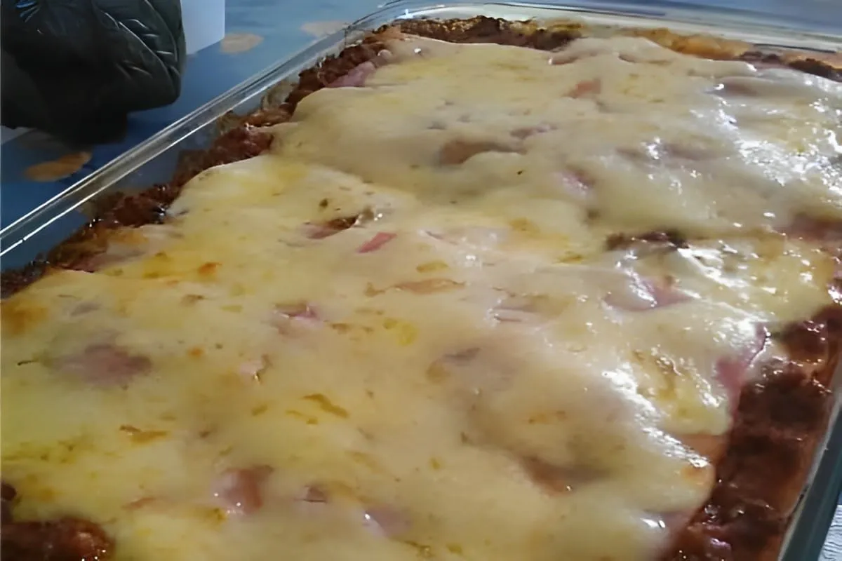 Receita de restaurante italiano lasanha à bolonhesa com molh