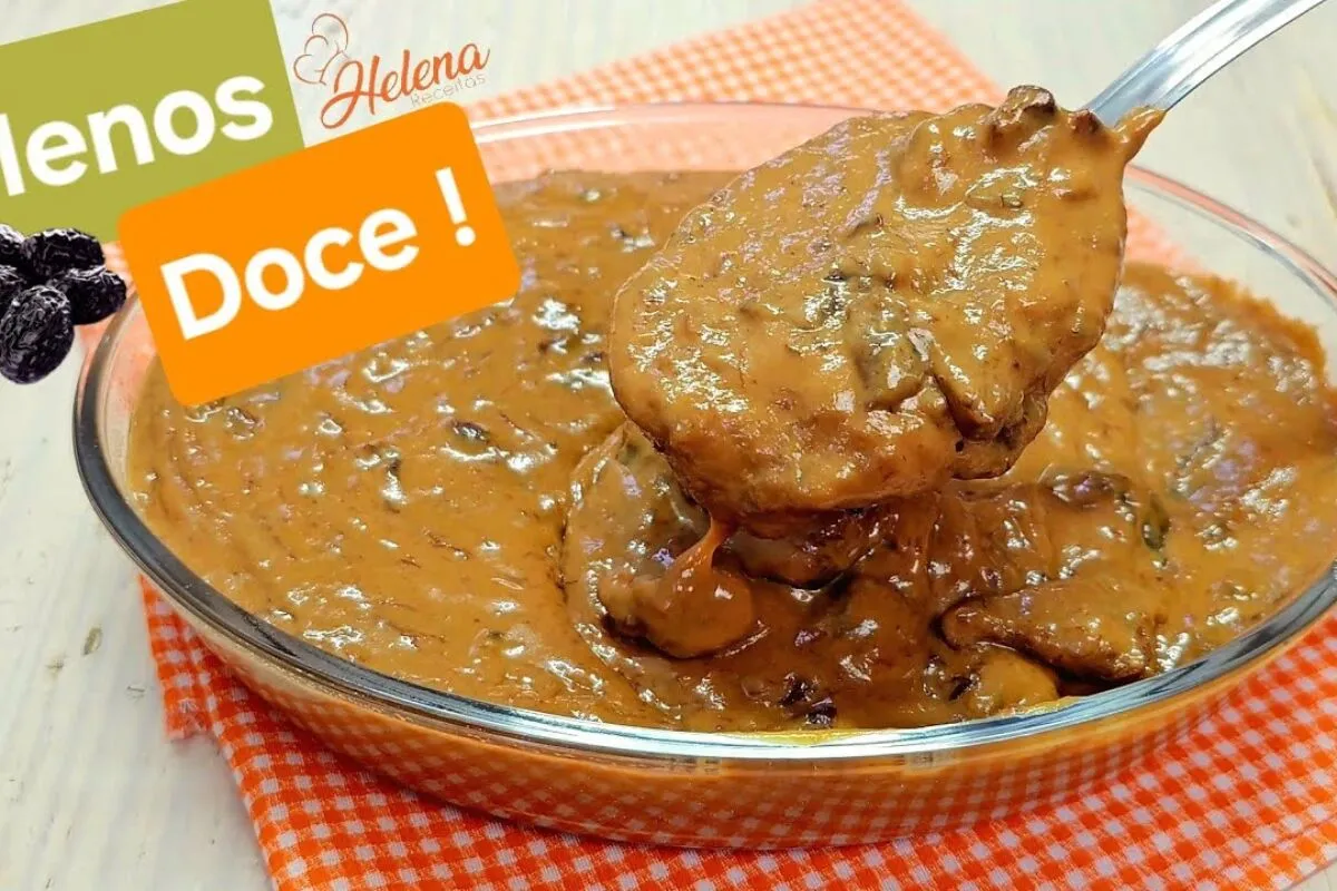 Recheio de ameixa com doce de leite cremoso, diferente e per