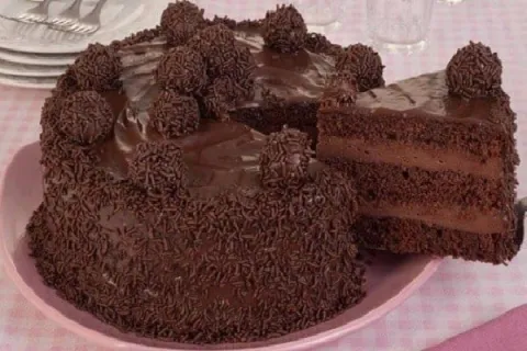Recheio de Chocolate Para Bolo de Aniversário