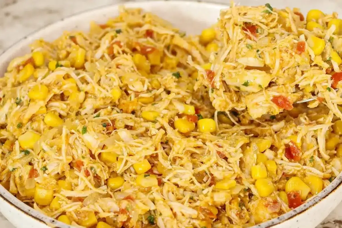 Recheio de frango cremoso: ótimo para você usar em tortas ou