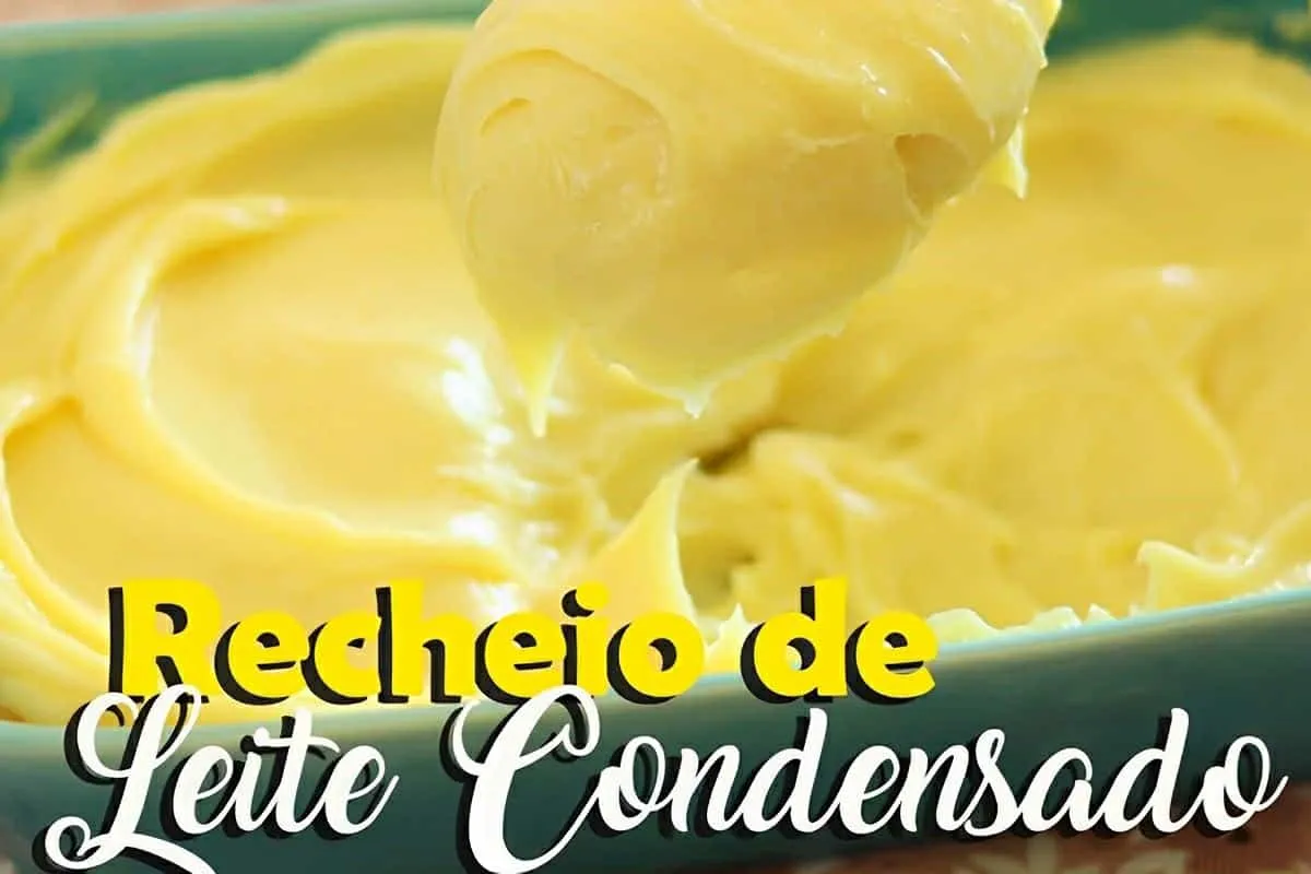 Recheio de leite condensado cremoso feito com poucos ingredi