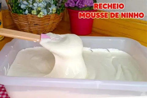 Recheio de leite ninho perfeito: ótimo para bolos ou comer d