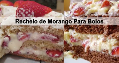 Recheio de Morango para Bolos