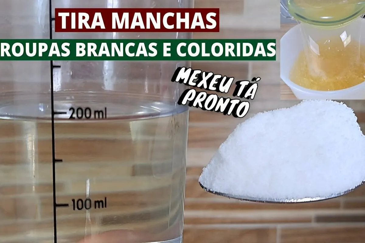 Removedor de manchas caseiro: essa misturinha tira manchas d