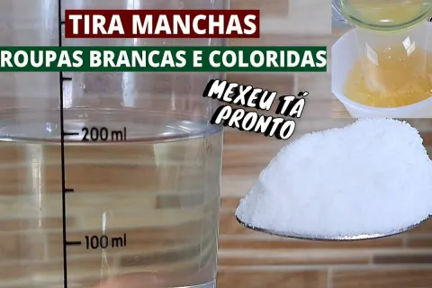 Removedor de manchas caseiro: essa misturinha tira manchas d