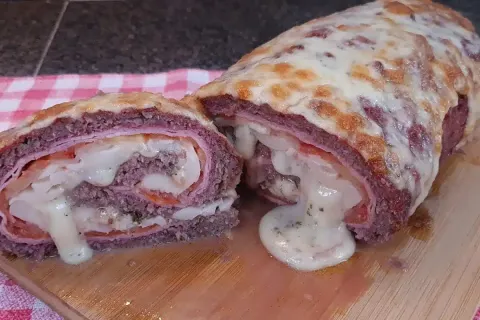 Rocambole de carne moída: quando faço essa receita não resse