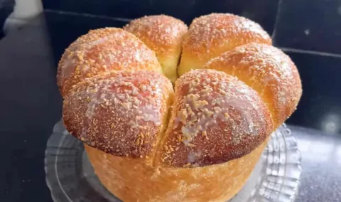 Rosca com doce de leite: a receita do pão doce recheado que 