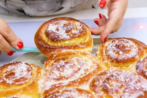 Rosca húngara caseira molhadinha e fofinha igual das padaria