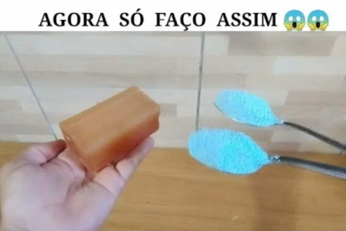 Sabão caseiro em barra poderoso: limpa tudo e rende várias u