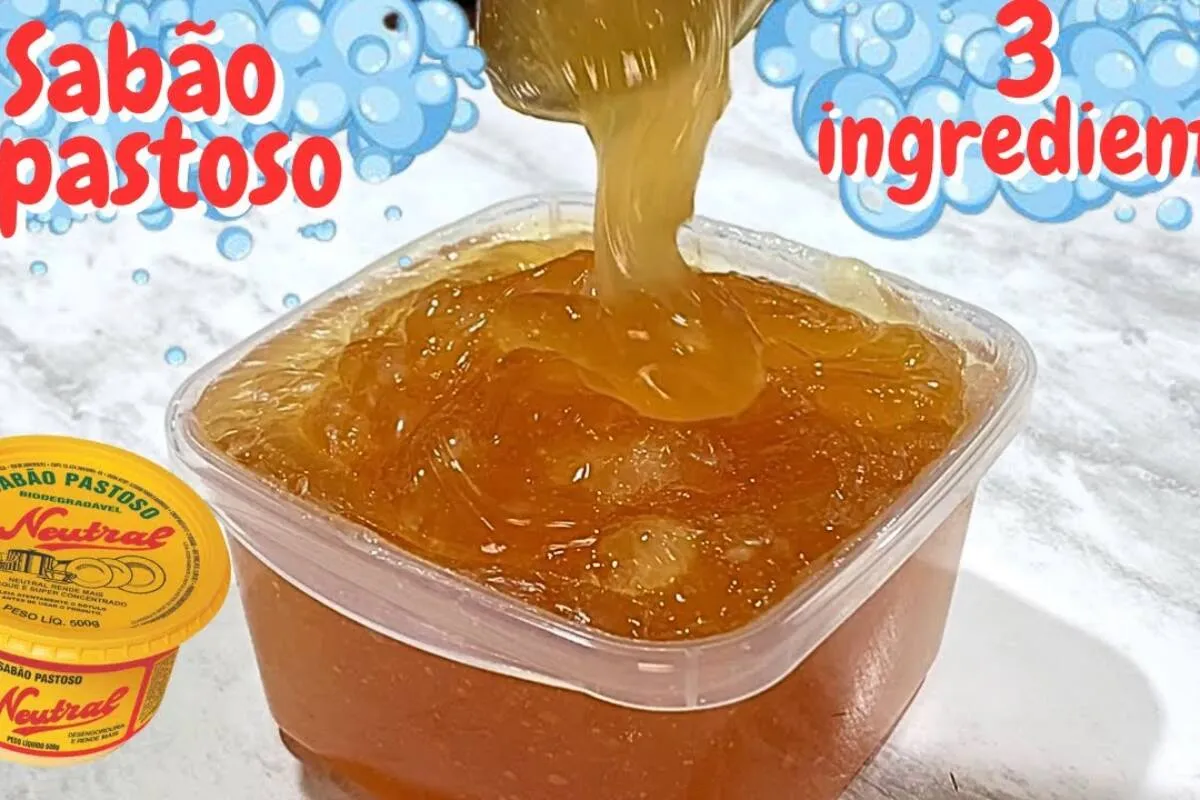 Sabão em pasta poderoso: dá brilho e desengordura suas louça
