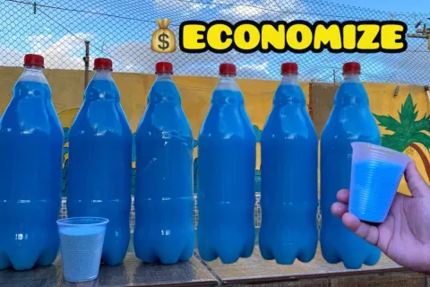 Sabão líquido caseiro bem concentrado que rende muito e fica