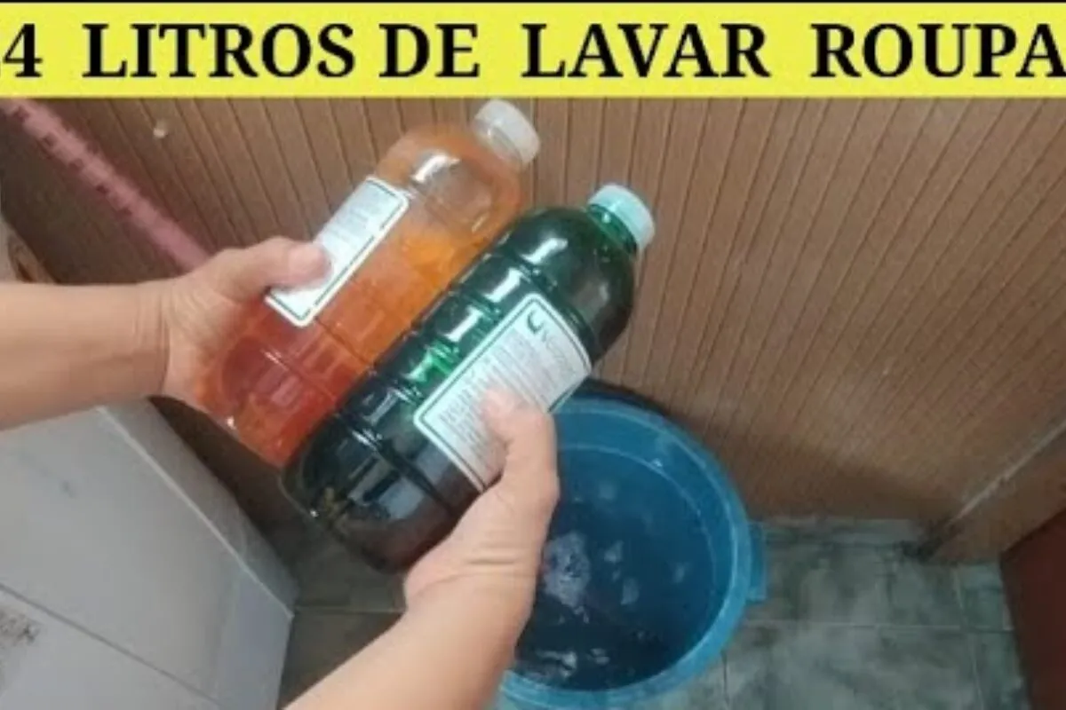 Sabão líquido para lavar roupa caseiro: só três ingredientes