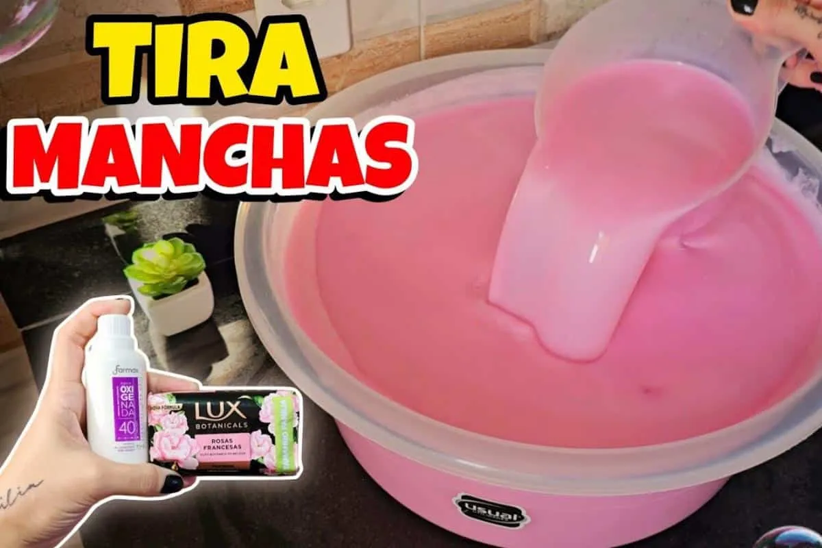 Sabão líquido que tira manchas e rende quantidade para usar