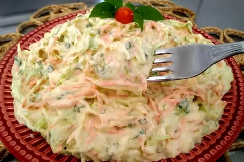 Salada de repolho americana fácil e deliciosa perfeita para 